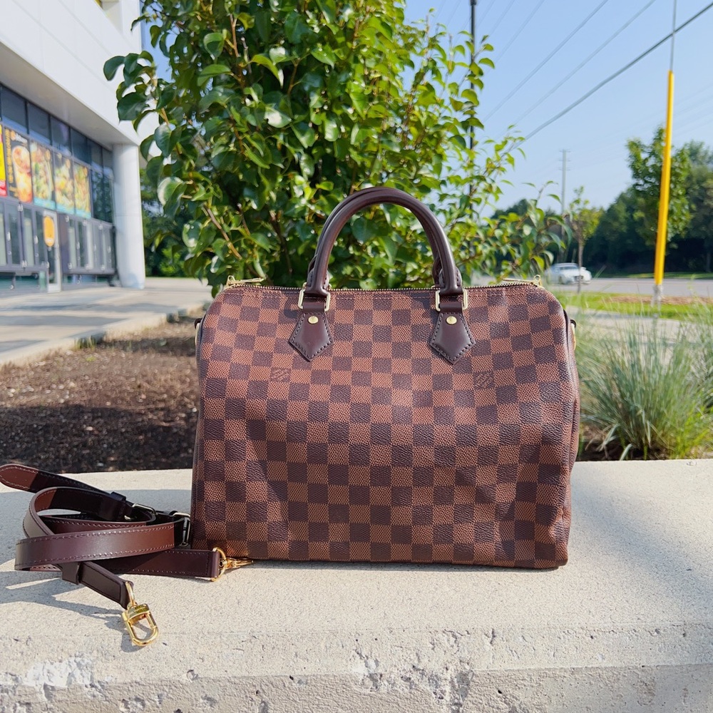 Louis Vuitton Speedy 30 Damier with strap